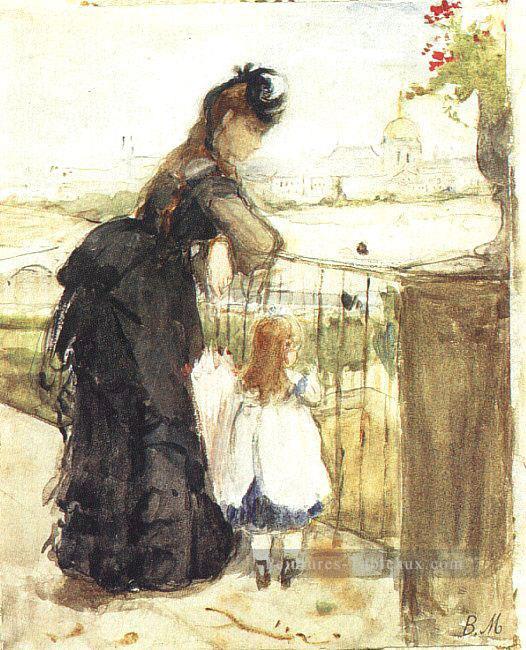 Sur le balcon Berthe Morisot Peintures à l'huile